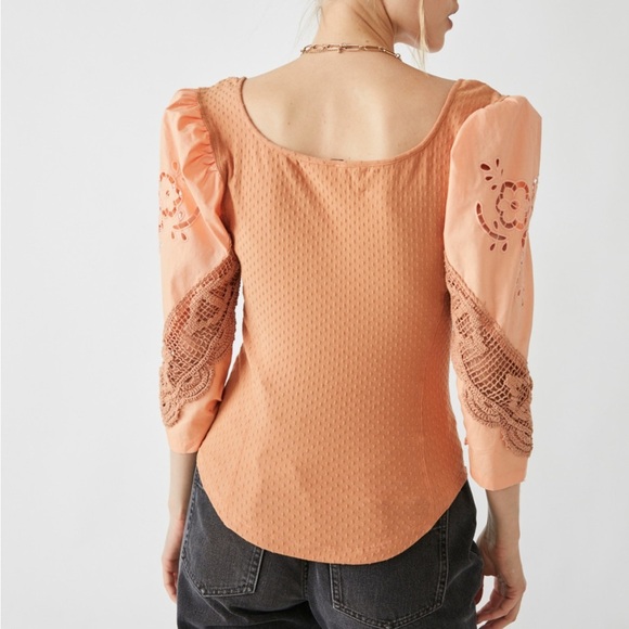 Free People Brunch Date Crochet Top - Picture 2 of 11